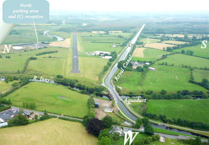 aerial view of airfield